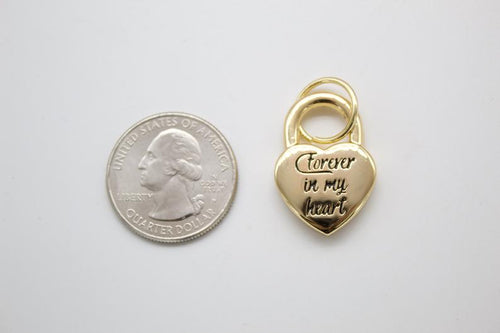 18K Gold Filled Forever in My Heart Lock