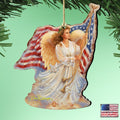 American Angel Wooden Ornaments by Gelsinger - American Christmas Decor - 8161021-0107