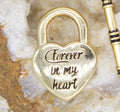 18K Gold Filled Forever in My Heart Lock