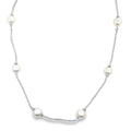 Ball Chain With 8mm Synthetic Pearls Necklace (F250)